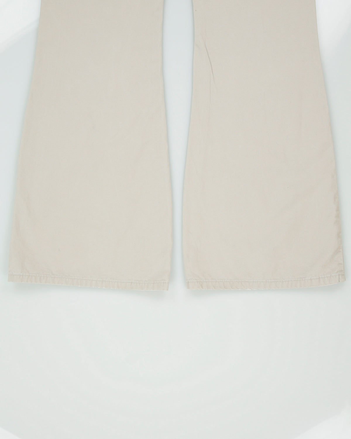 Vintage Y2K 00s Silver Jeans Low Rise Khaki Women's Canvas Denim Flared Jeans - W32 L35