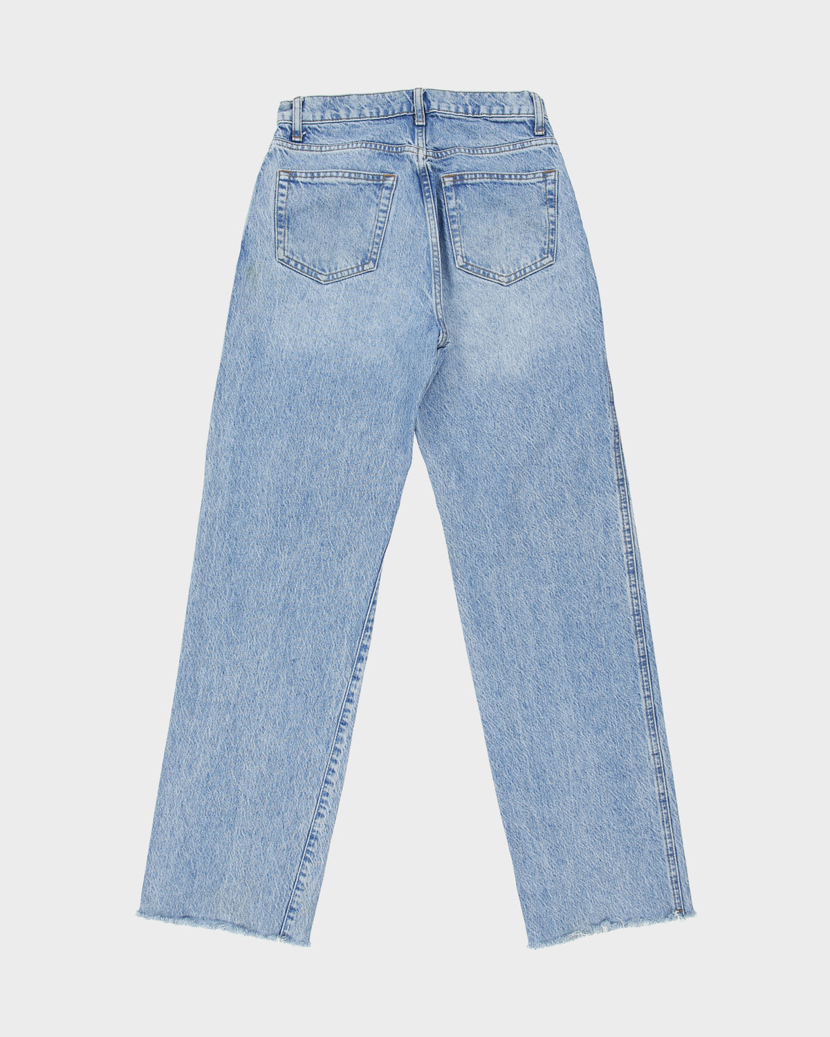 Reformation Women's 'Val 90's Mid Rise Straight Leg' Raw Hem Denim Jeans - W26 L31