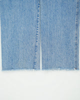 Reformation Women's 'Val 90's Mid Rise Straight Leg' Raw Hem Denim Jeans - W26 L31