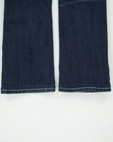 Vintage Y2K 00s Miss Me Women's Low Rise Rhinestone Embroidered Flap Pocket Signature Bootcut Denim Jeans - W32 L32