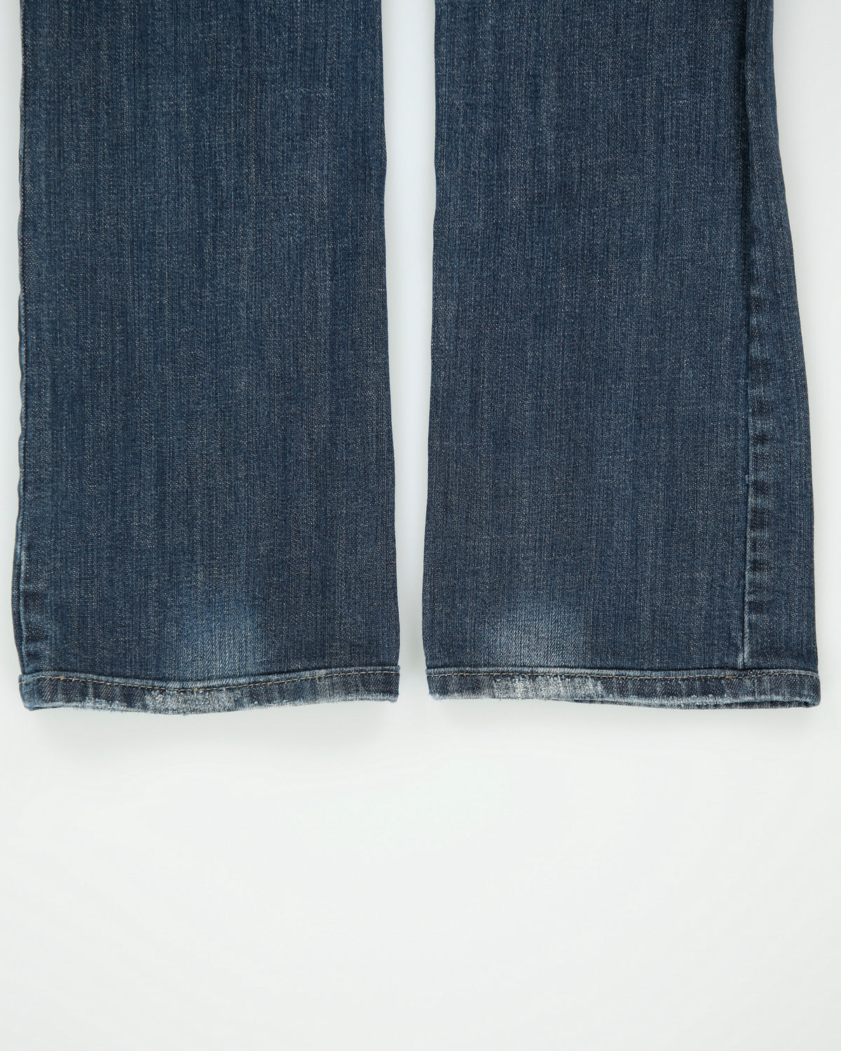Vintage Y2K Grace In LA Women's Low Rise Rhinestone Embellished Denim Flap Pocket Bootcut Jeans - W27 L32