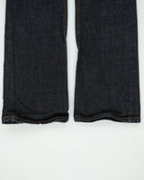 Vintage Y2K 00s Guess Doheny Women's Low Rise Raw Indigo Denim Flap Pocket Bootcut Jeans - W29 L34