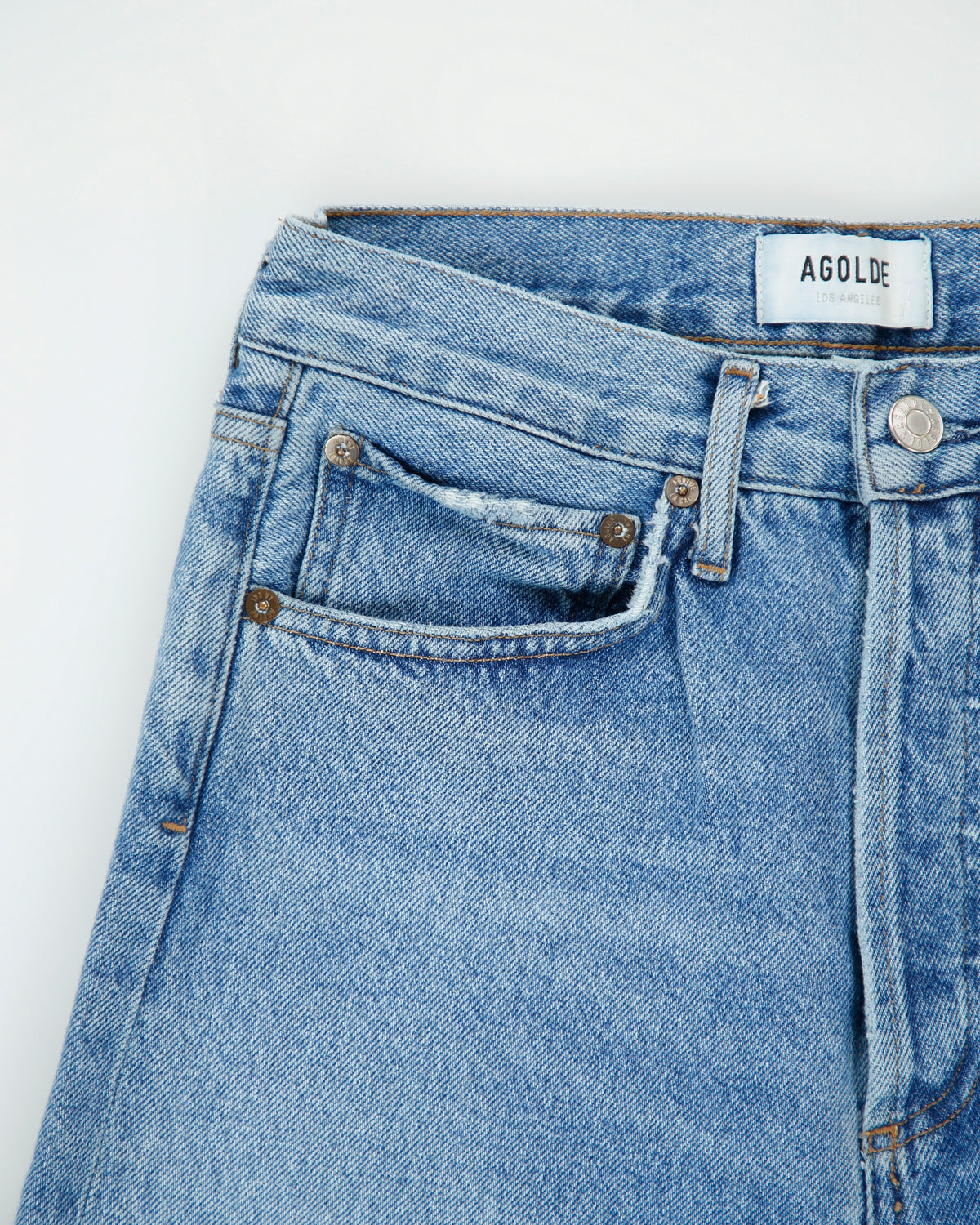 Agolde '90's' Women's Mid Rise Denim Relaxed Straight Leg Jeans - W26 L29