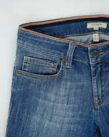 Vintage Y2K 00s Burberry Women's Low Rise Denim Slim Fit 3/4 Length Capri Jeans - W28 L22