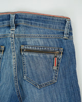 Vintage Y2K 00s Burberry Women's Low Rise Denim Slim Fit 3/4 Length Capri Jeans - W28 L22