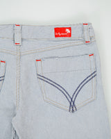 Vintage Y2K 00s EDC By Esprit Women's Low Rise Striped Denim Bootcut Flare Jeans - W27 L34
