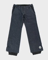 DSWT Sessions Ridge Women's Indigo 'Chase Denim' RECCO Tech Wide Leg Snowboard/Ski Jeans - W32 L32