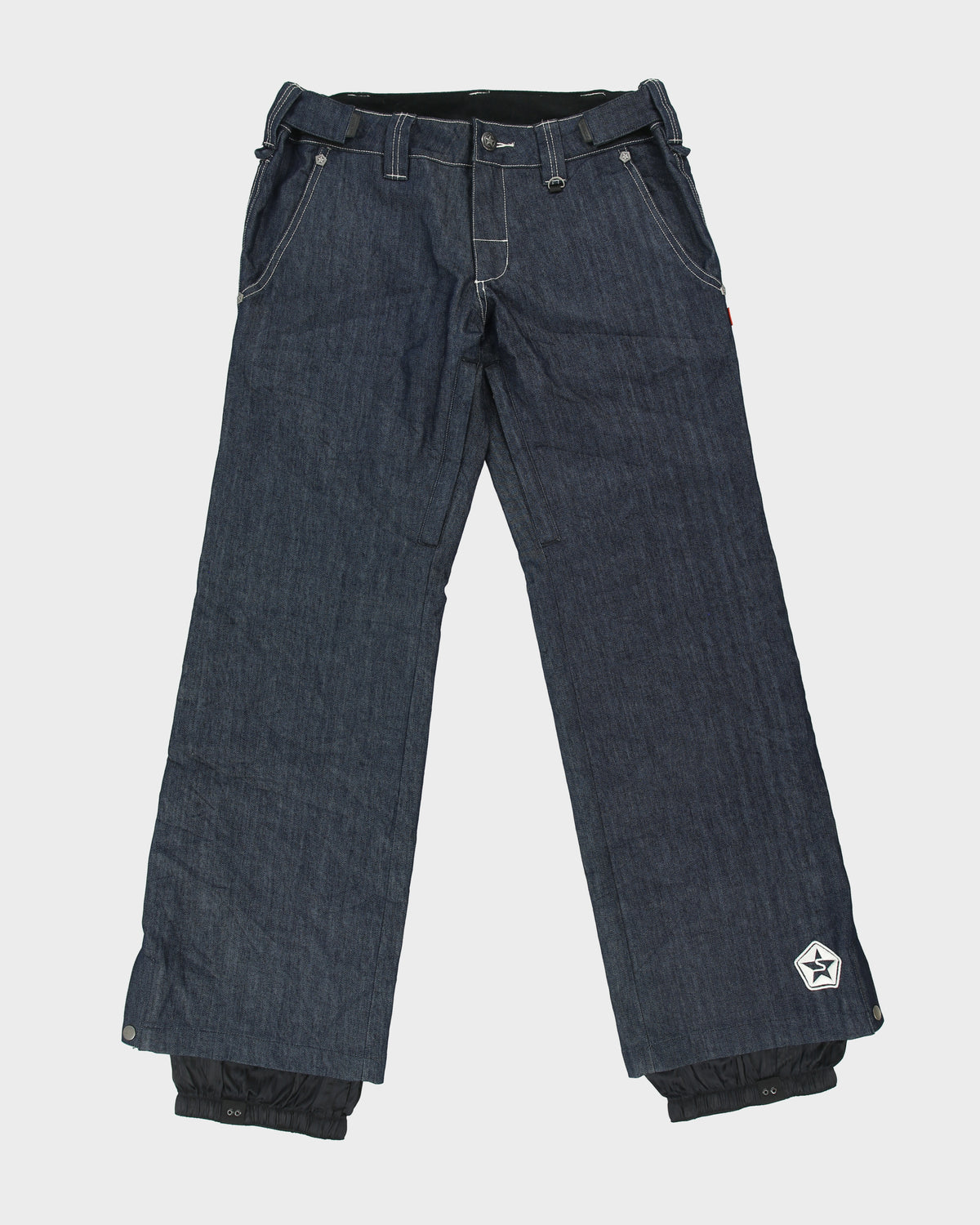 DSWT Sessions Ridge Women's Indigo 'Chase Denim' RECCO Tech Wide Leg Snowboard/Ski Jeans - W32 L32