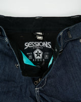 DSWT Sessions Ridge Women's Indigo 'Chase Denim' RECCO Tech Wide Leg Snowboard/Ski Jeans - W32 L32