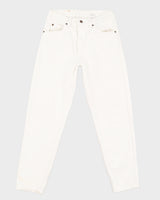 Vintage 90s Levi's 550 Orange Tab White Denim Jeans - W31