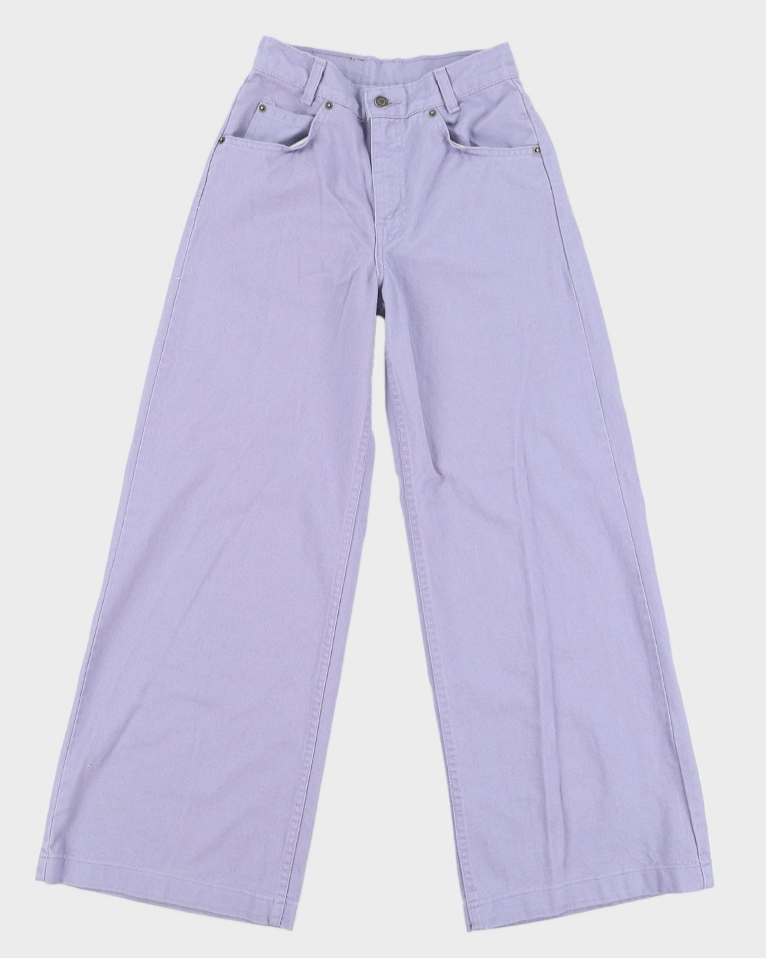 00s Levi's White Tab Purple High Waisted Wide Leg Jeans - W26 L30