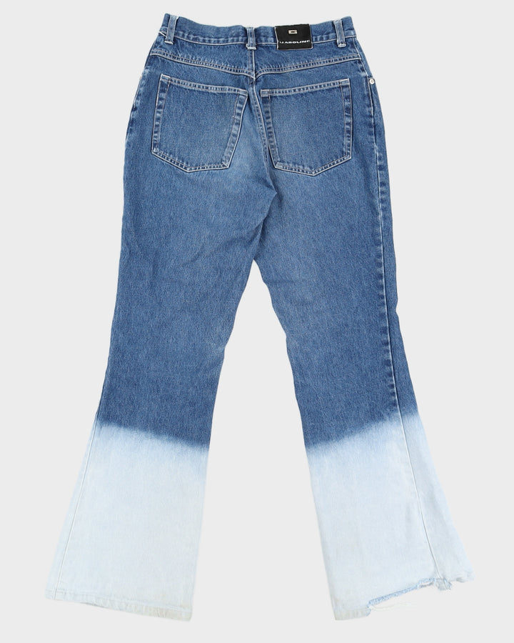 Y2K 00s Gasoline Ombre Denim High Waist Flare Jeans - W29 L31