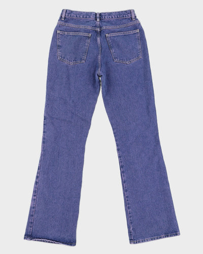 Y2K 00s No Boundaries Purple Dye Print Denim Flare Jeans - W28 L30
