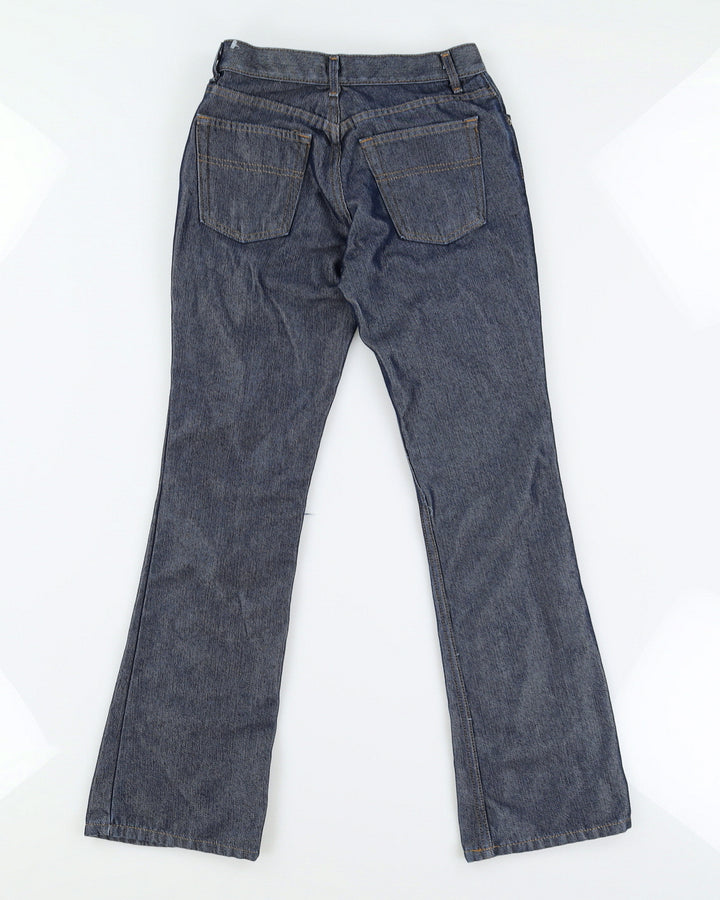 Y2K 00s Arizona Jean Co Shiny Denim Flared Jeans - W28 L30