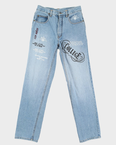 Vintage 90s Basso Light Wash Denim Jeans - W31