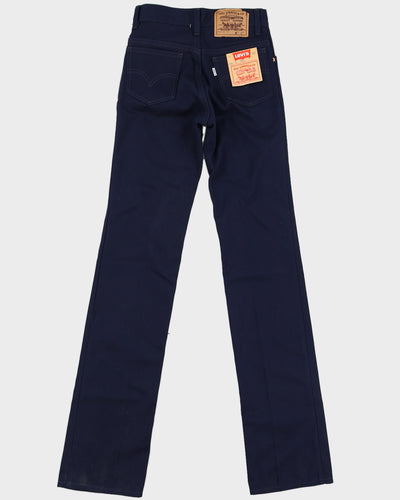 Vintage 70s Levi's 630 White Tab Navy Jeans - W28 L36