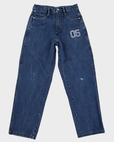 Y2K 00s Fubu Athletic Wide Leg Denim Jeans - W30 L32