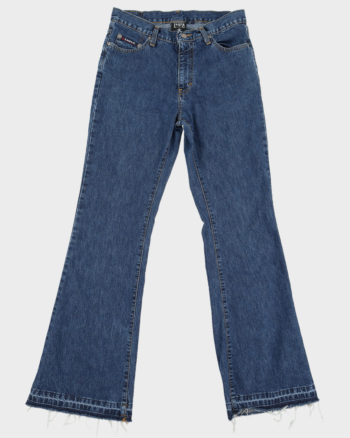 Y2K 00s Laura C. Made In Heaven Flare Denim Jeans - W30 L32