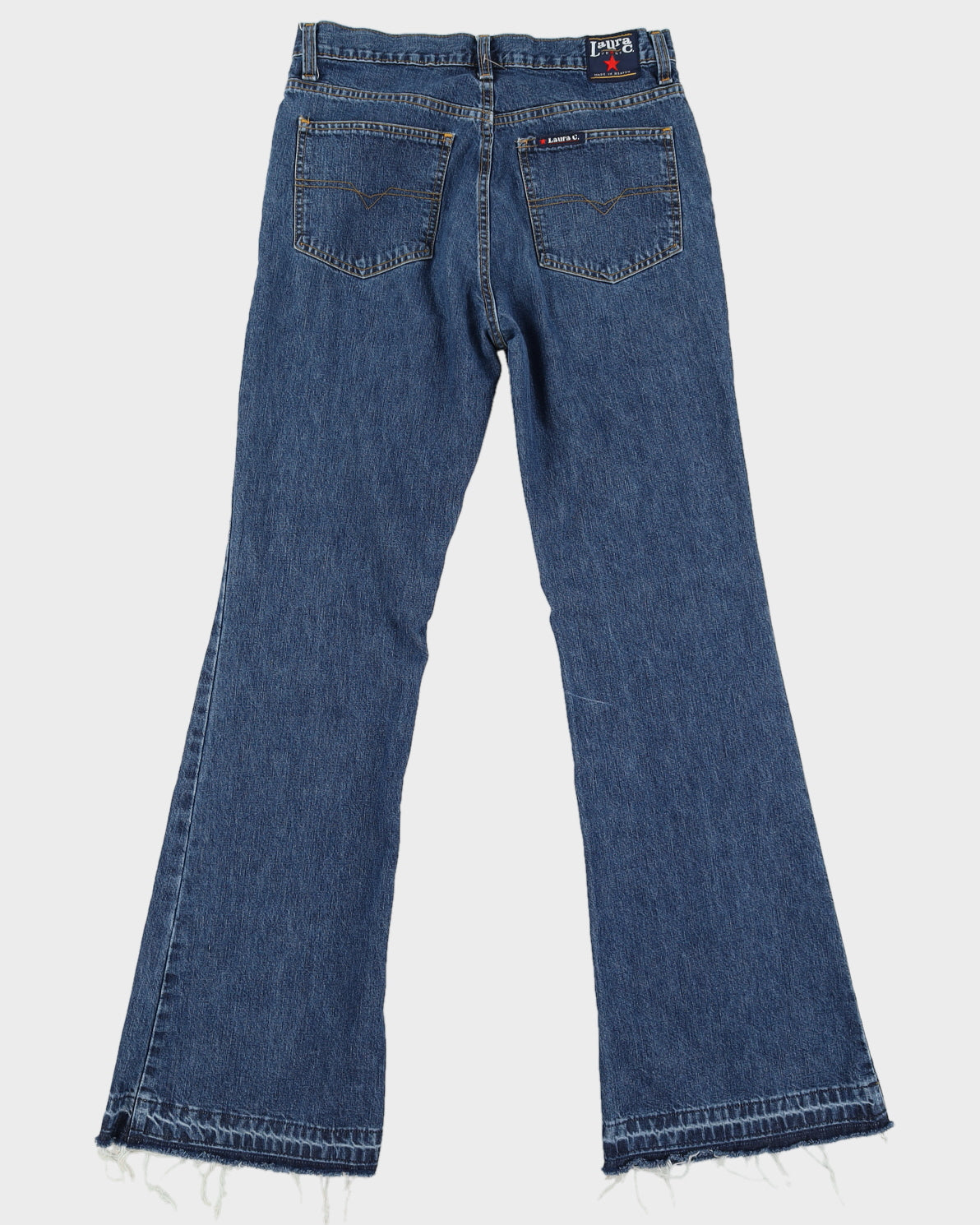 Y2K 00s Laura C. Made In Heaven Flare Denim Jeans - W30 L32