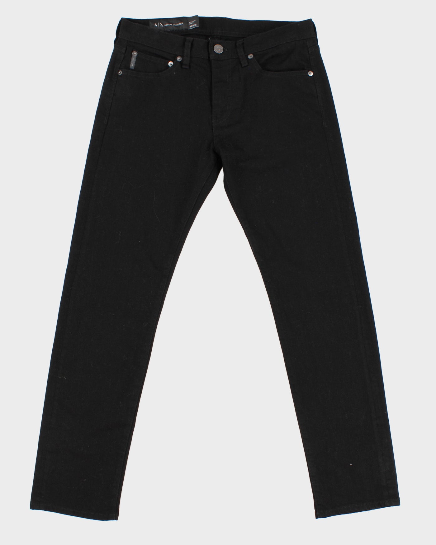 Armani Exchange Black Straight Leg Denim Jeans - W30