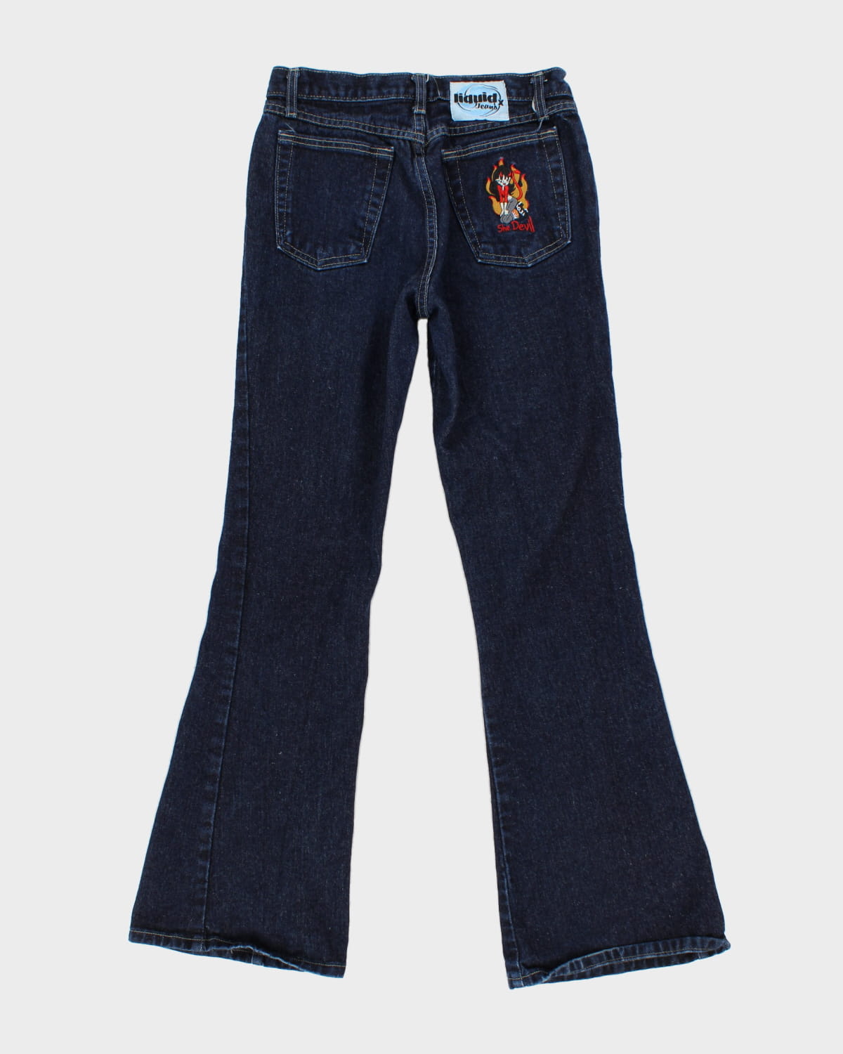 Vintage Liquid X Embroidered Jeans - W30 L32