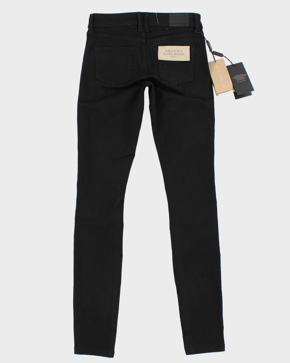 Y2K 00s Burberry Brit Black Skinny Jeans - W28 L30