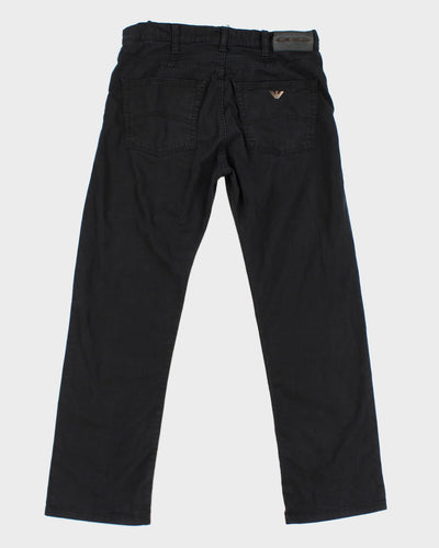 Emporio Armani Black Straight Leg Jeans - W31 L30