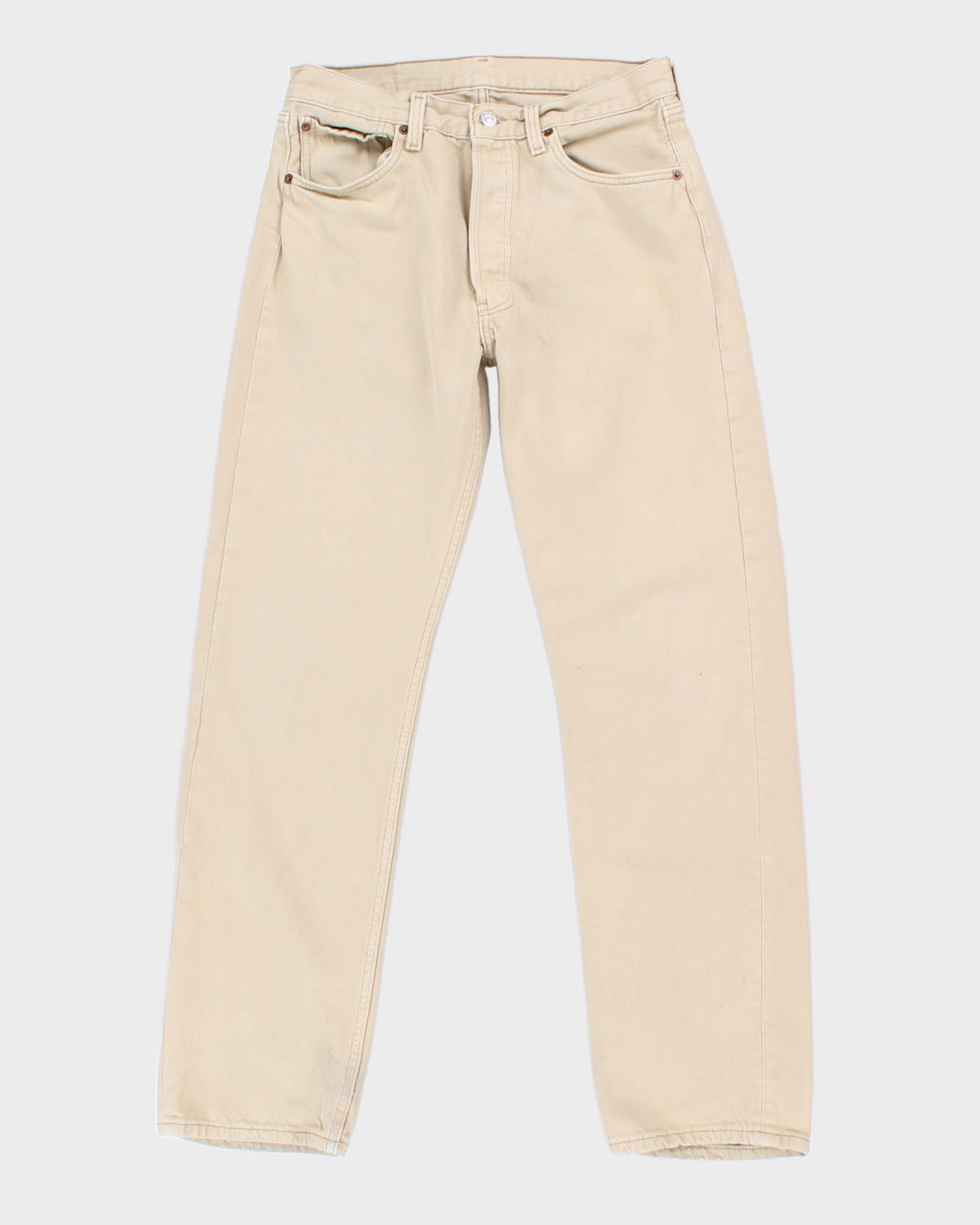 Plain Beige 501s Levi's Jeans - 29