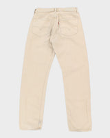 Plain Beige 501s Levi's Jeans - 29