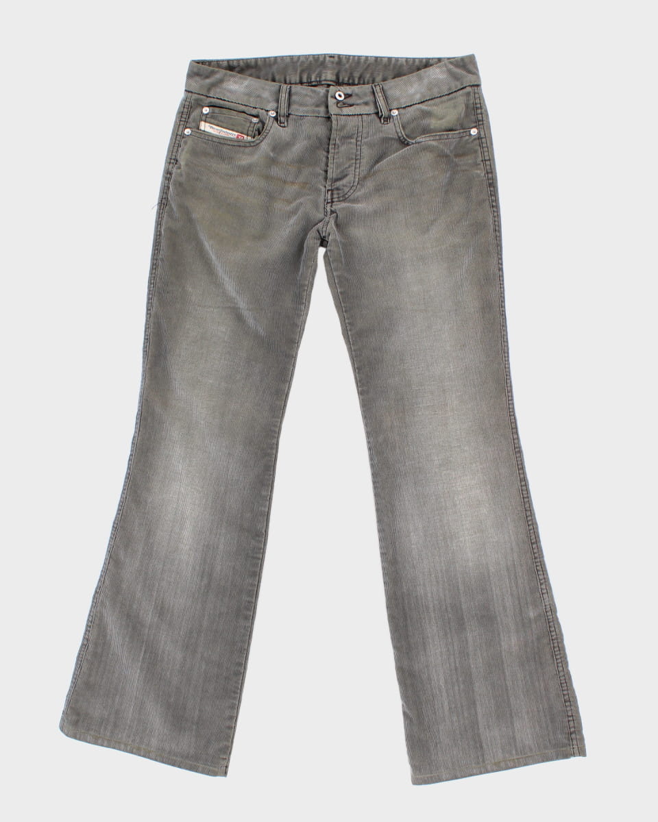 Diesel Industry Green Cord Flared Jeans - W32 L31