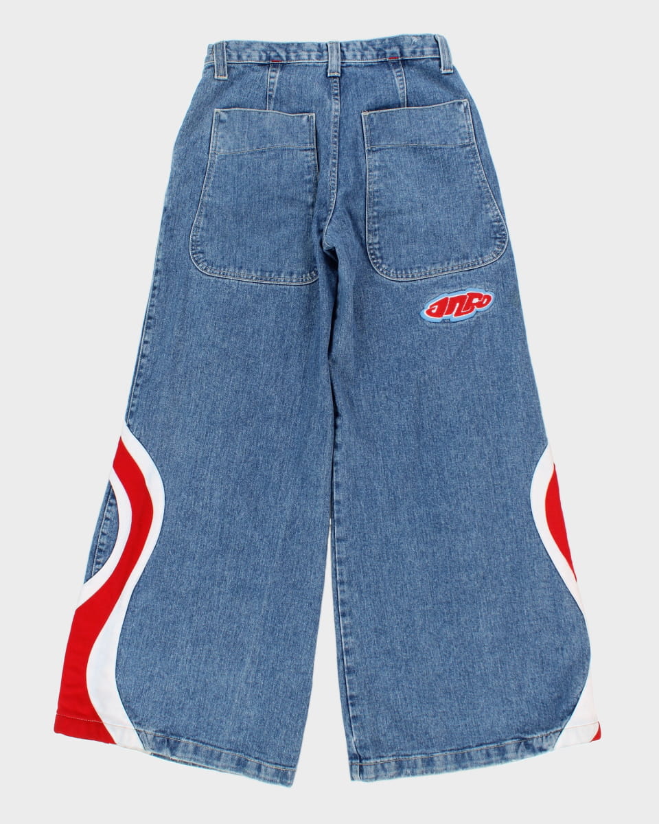 Y2K 00s JNCO Women's High Waisted Wide Leg Jeans - W26