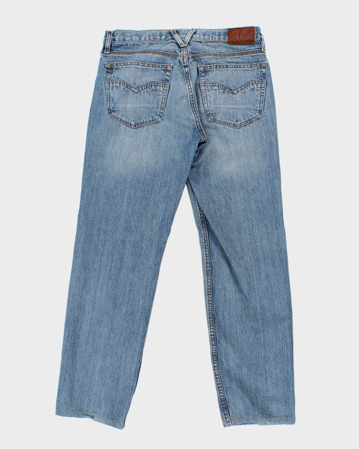 Womens Blue Harley Davidson Straight Leg Jeans - M