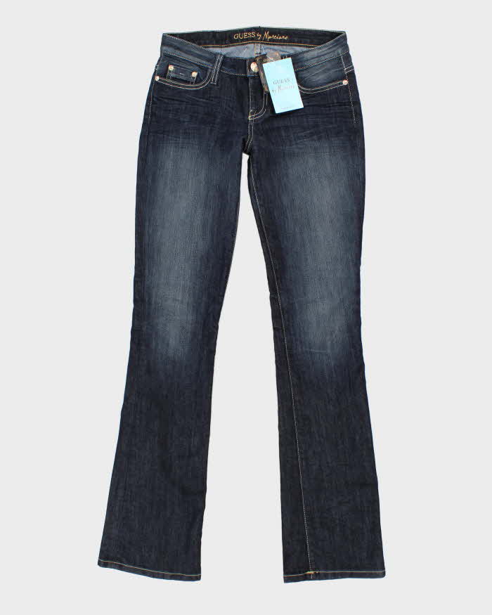 Y2K 00's Women's Deadstock Guess Navy Boot Cut Jeans - W28 L33