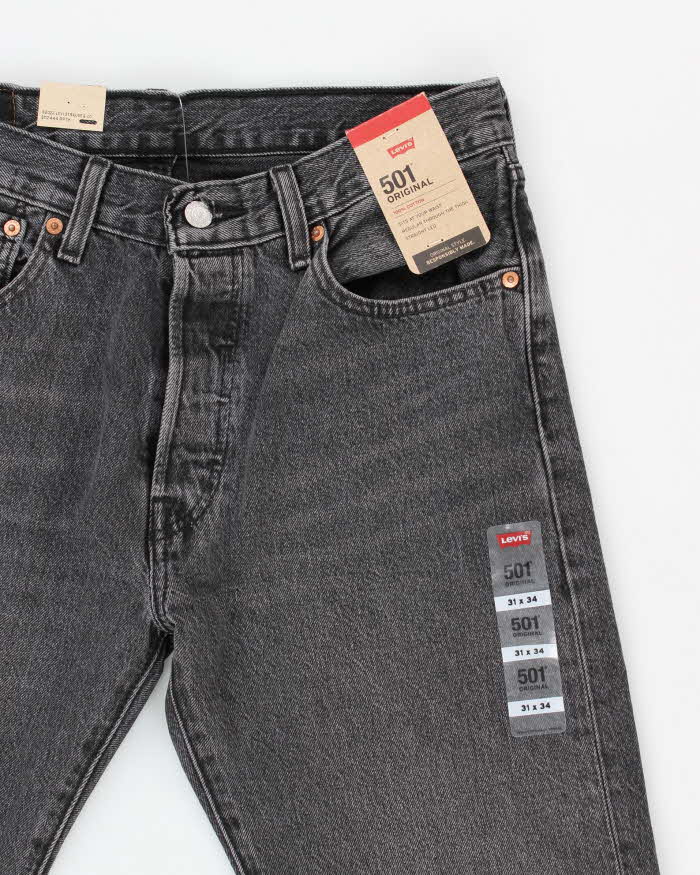 Vintage 90's Women's Black Levi's 501 Jeans - W32 L33 – Rokit