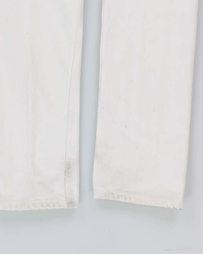 Vintage 90s Levi's 501 White Jeans - W29 L32