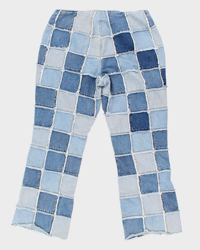 Y2k Vintage Woman's Zana Di Patchwork Flared Jeans - W36L30