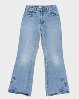 Vintage Y2K Women's Embroidered Flare Jeans - W26 L29