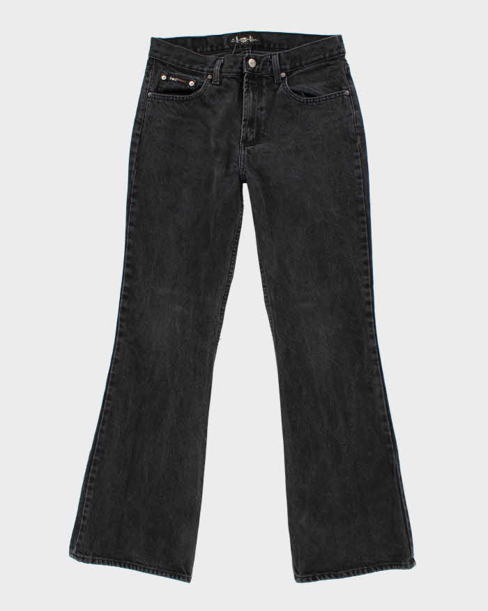 Vintage Women's Dark Stone Wash Flare Jeans - W28 L30
