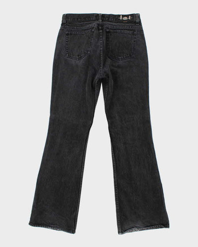 Vintage Women's Dark Stone Wash Flare Jeans - W28 L30