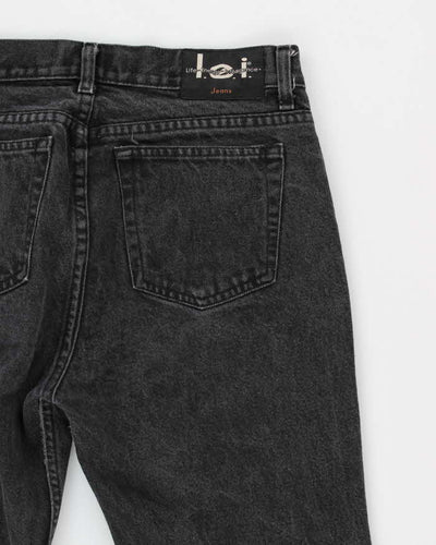 Vintage Women's Dark Stone Wash Flare Jeans - W28 L30