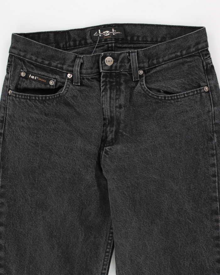 Vintage Women's Dark Stone Wash Flare Jeans - W28 L30