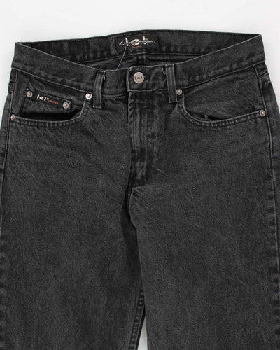 Vintage Women's Dark Stone Wash Flare Jeans - W28 L30