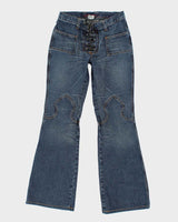 Vintage Y2K Women's Western Flared Jeans - W24 L29