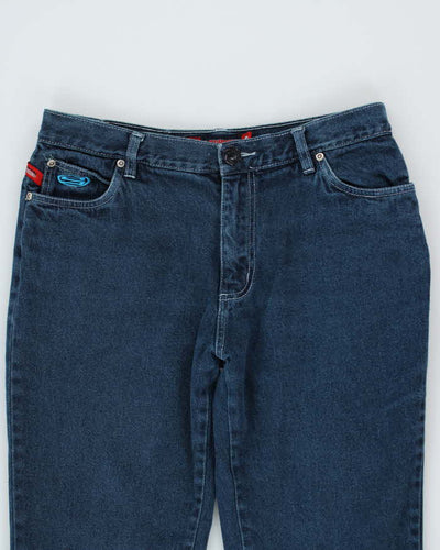 Vintage 90s Stone Dark Wash Flare Jeans - W32 L32