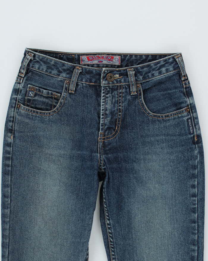 Vintage 90s Silver Jeans - W25 L34