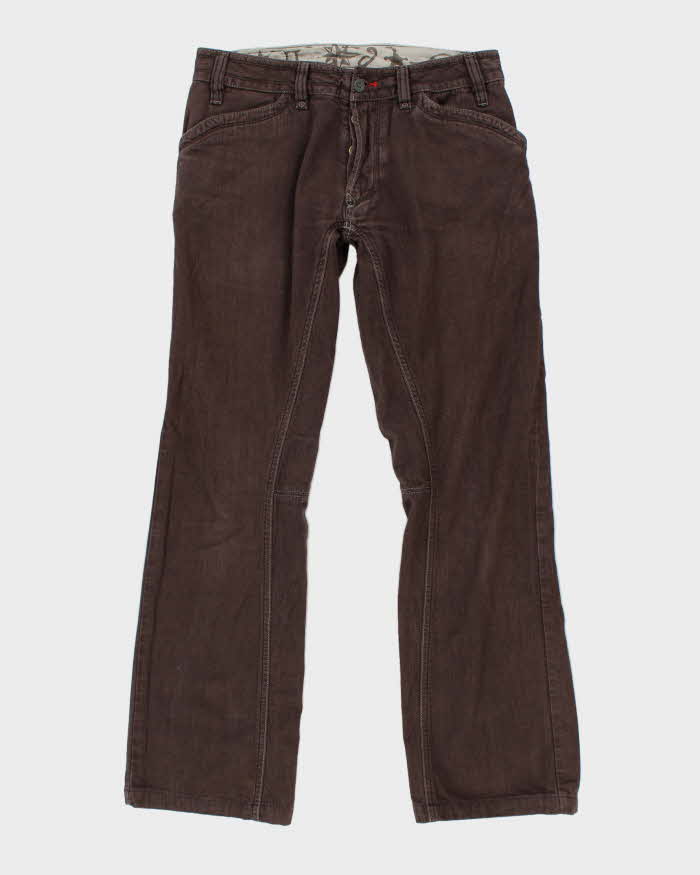 Vintage Y2k 00s Diesel Brown Jeans - W32 L32
