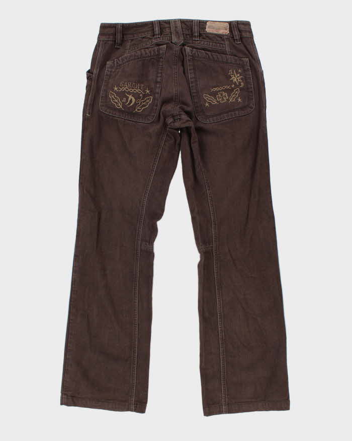 Vintage Y2k 00s Diesel Brown Jeans - W32 L32