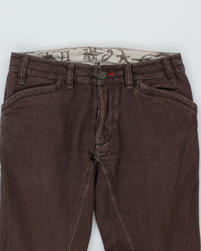 Vintage Y2k 00s Diesel Brown Jeans - W32 L32