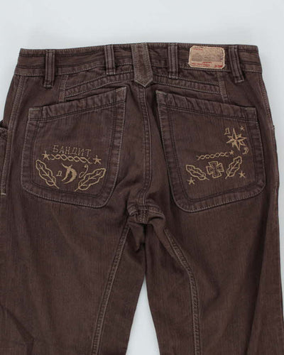 Vintage Y2k 00s Diesel Brown Jeans - W32 L32