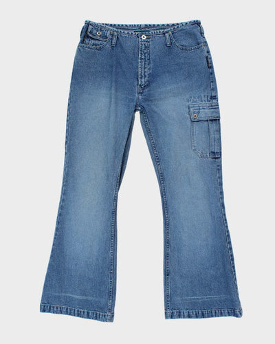 Vintage Y2K Flared Cargo Jeans - W34 L31